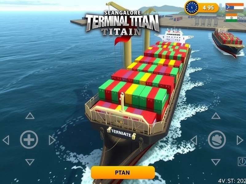 Mangalore Sea Terminal Titan Game Cover - Indian Maritime Simulation
